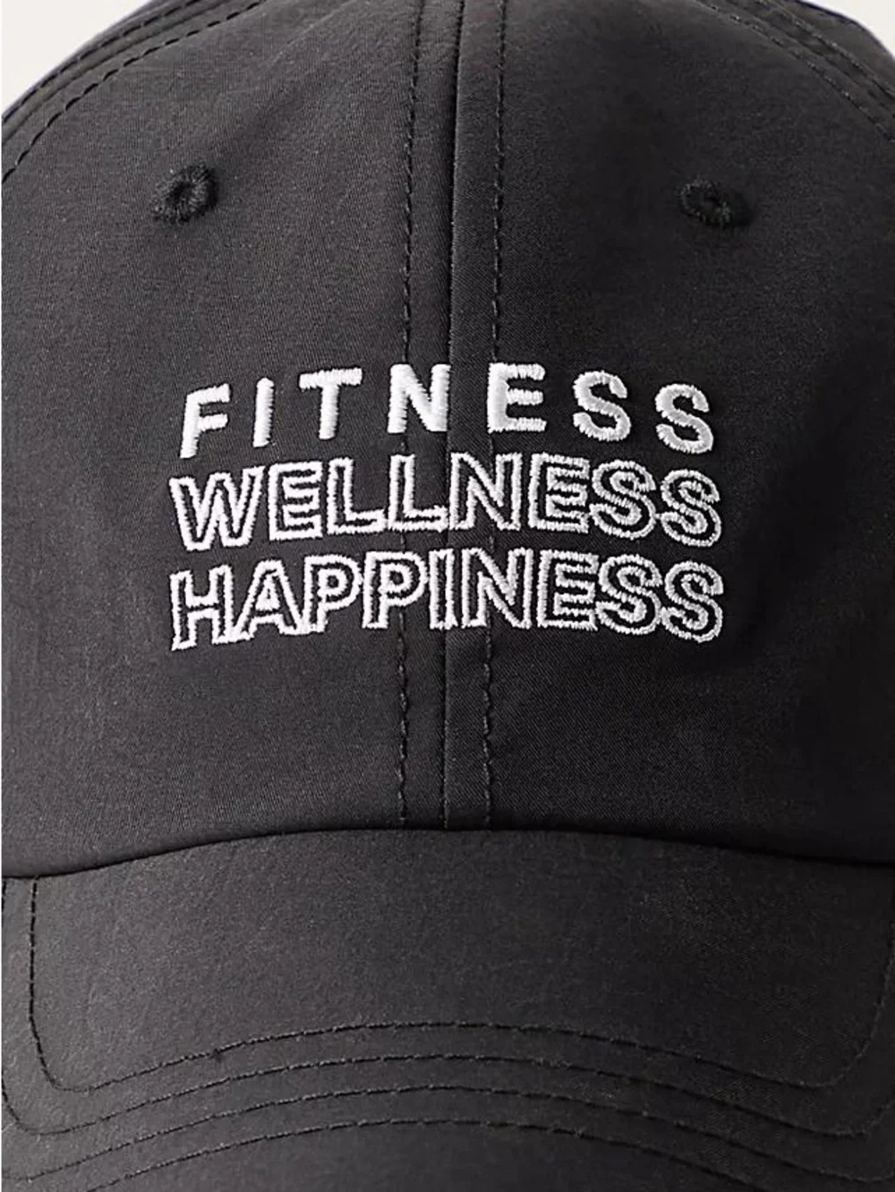 Free People Movement Triple Threat Baseball Hat Lightweight Black NWOT